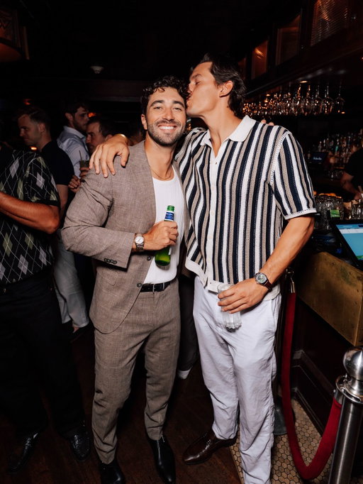 Hey I loved him first @kelseyanderson 🥂

It’s crazy how one random TV show somehow led to friendships I’ll have for life. I love you both and couldn’t be more excited for the wedding. If it’s anything like the engagement party we’re all in trouble @joeygraziadei @kelseyanderson