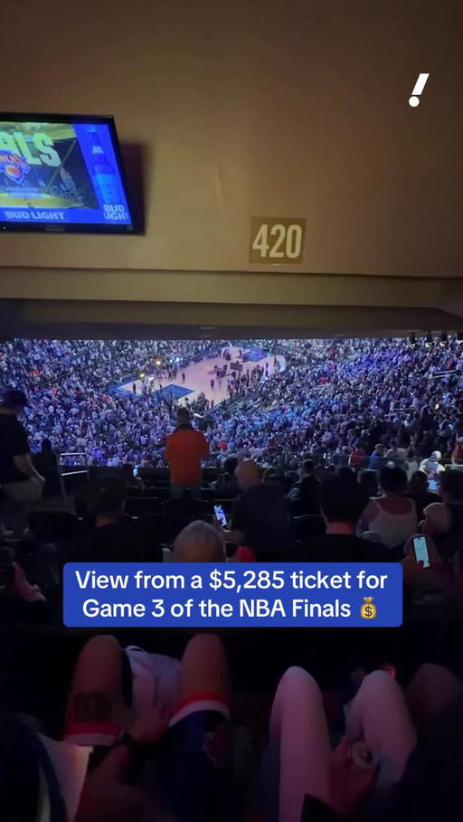 A $5,285 ticket was on sale just before Game 3 tipoff 👀, per @gametimeapp.