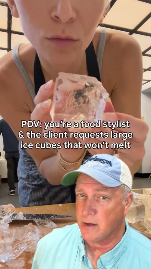 Prop Ice for Movies, TV and Commercials #filmmaking #props #foodstyling #specialeffects #propmaking @peasthankyou