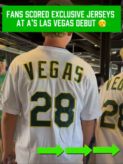 The very first fans to walk into Las Vegas Ballpark for an A’s regular season game 🔥

All attendees left the game with a super high quality replica A’s jersey that has “Vegas 28” on the back. The A’s will move into their new $2 BILLION stadium on the Las Vegas Strip in 2028 

Pretty cool 👀

#TickPick #mlb #lasvegas #athletics