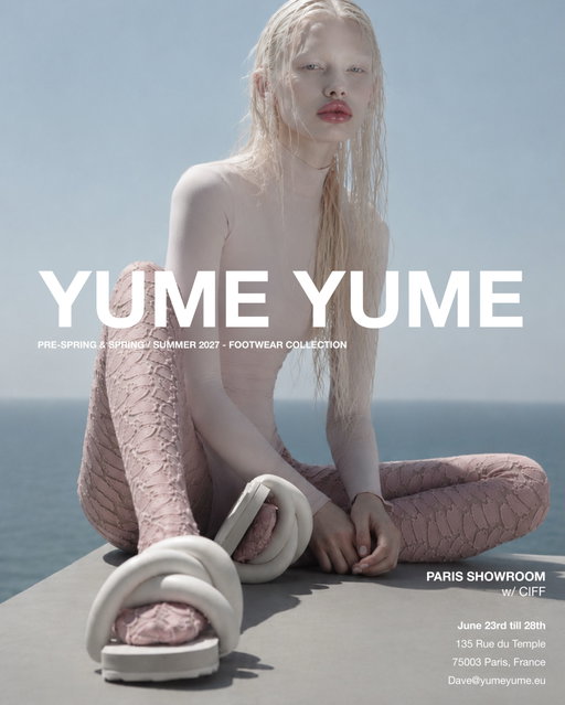 PARIS SHOWROOM June 23rd till 28th with @ciffdk 

Address:
135 Rue du Temple, Le Marais, Paris
Opening hours:
09:00-19:00

For wholesale inquiries reach out to dave@yumeyume.eu / for press inquiries reach out to press@yumeyume.eu.

See you in Paris!