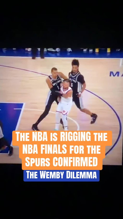 Knicks fans I’m so sorry this is clear as day #wemby #nbafinals #sanantoniospurs #newyorkknicks #jalenbrunson
