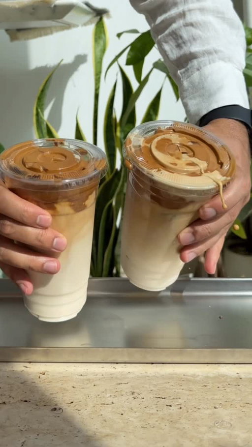 Fluffy coffee with Spanish latte vibes