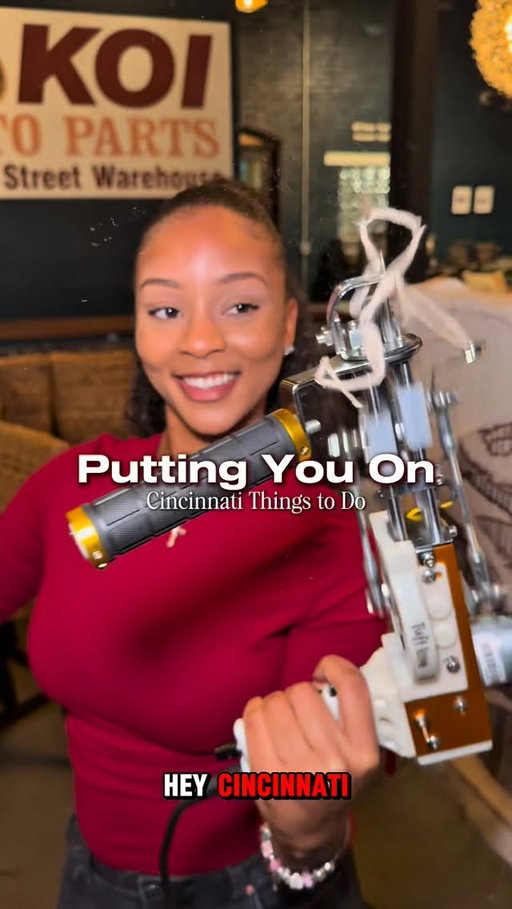 Cincinnati FINALLY has rug tufting‼️

@wethrowrugs is the perfect indoor activity for the summer. You’ll be indoors with a refreshments and a custom piece to take home to show off.✨ I loved this experience from start to finish. The options to create here are truly limitless and include memories that last a lifetime. 

Check out the link in their bio to book or purchase your own rug. This is something in Cincinnati fit for all ages and skill levels. 

Thank you too We Throw Rugs for having us 🗯️🙌🏼🥂

#thingstodoincincinnati #rugtufting