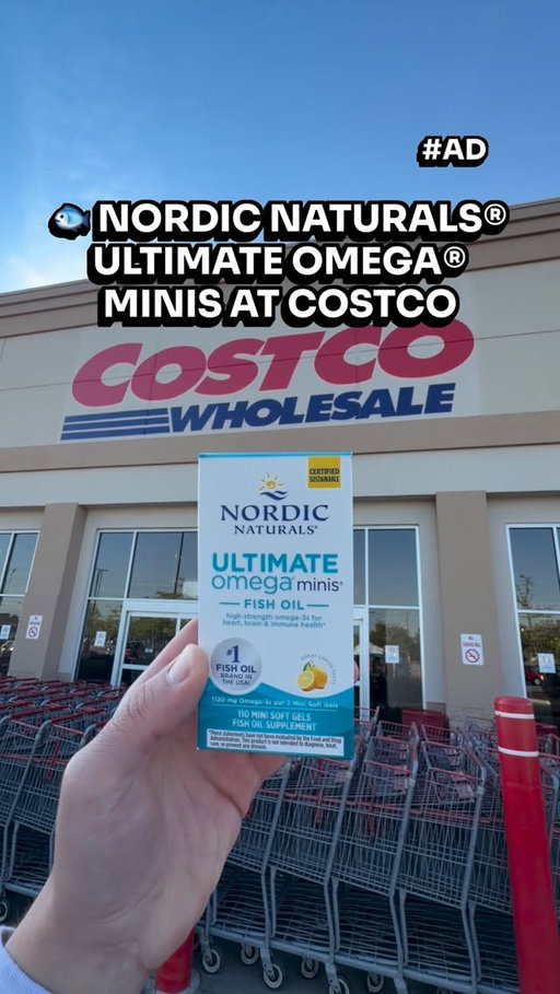 #AD 🐟 @NordicNaturals® Ultimate Omega® Minis are on sale and now available at @costco and this is such a great find for anyone who has been wanting to add omega-3s to their wellness routine! You can grab them with $5 off now through June 21st, and that Costco value on the #1 selling fish oil brand in the U.S.‡ is genuinely hard to beat! 💊

💪🏻 More than 80% of Americans do not get enough omega-3s from food alone†, and omega-3s support heart health, brain health, and immune health*, so adding a supplement that actually fills that gap is such a simple and impactful addition to your daily routine! What I love about Nordic Naturals® specifically is the Nordic Promise: every box has a QR code you can scan to see the verified test results for your exact lot number so you know your product is powerful, pure, and fresh! 🔬

🐠 Nordic Naturals® makes their fish oils using fresh, wild-caught fish that are carefully processed so oxidation values stay below international standards, which means no fishy burps and no aftertaste! And the Ultimate Omega® Minis pack 1120mg of omega-3s per serving in a small softgel that is so much easier to take every day! 🙌🏻

🛒 Head to @costco in store or online now and grab Nordic Naturals® Ultimate Omega® Minis while they are $5 off through June 21st! #NordicNaturals #Omega3 #CostcoFinds

These statements have not been evaluated by the Food and Drug Administration. This product is not intended to diagnose, treat, cure, or prevent any disease.

‡ Based on Stackline, Nielsen, and SPINS annual sales data in the U.S.

†Murphy RA, et al. BMJ Open. 2021.11