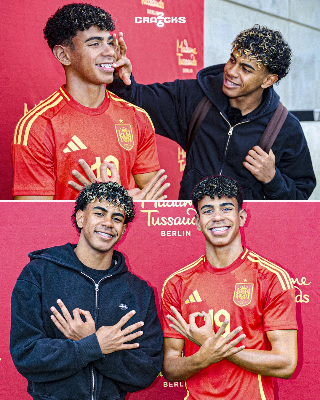 🚨🇪🇸 LAMINE YA TIENE SU FIGURA DE CERA

🕯️ El Madame Tussauds de Berlín presentó la primera figura de cera de Lamine Yamal a pocos días del Mundial 2026

⏳ El proceso de creación duró casi un año e incluyó una sesión de cuatro horas para tomar todas sus medidas

😳 Es la primera figura de Madame Tussauds que muestra a un personaje con brackets

🐐 A petición del propio Lamine, su figura fue colocada junto a Lionel Messi