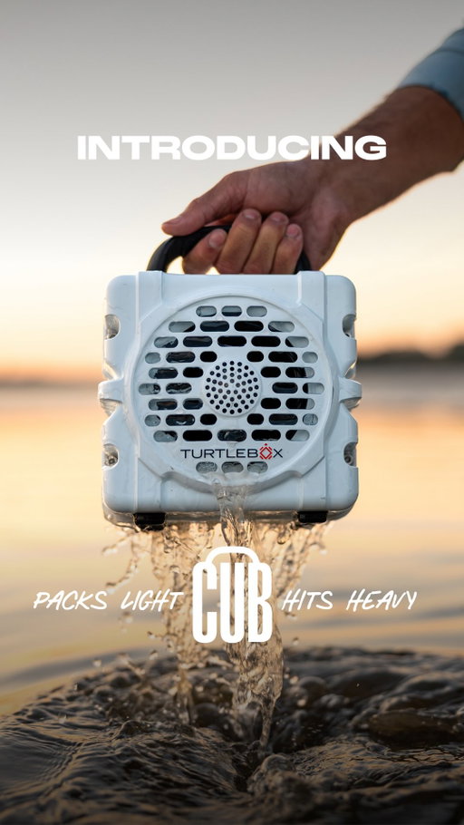INTRODUCING CUB. Built for the pursuit and ready for wherever you set up.

Power’s not in the size, it’s in the build. Cub is engineered to go where other speakers can’t, and loud enough for wherever the day takes you.

Packs Light. Hits Heavy.

#LiveFree