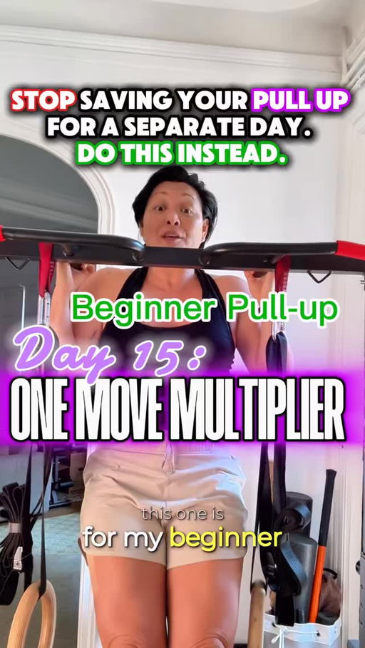 Day 15: This is for my beginner pull up people. And for me too right now. 👀

Stop saving Pull-up training for a separate day. This one move strengthens every single factor a pull up needs - all at once - so you can still include it without stopping your regular workout. 

Especially for those of us navigating perimenopause where sleep recovery, joint discomfort, muscle loss, grip weakness, and tissue pliability are all working against us. This move works with your body not against it. Watch above. 👆

Train like this every week on VenusFit… Live classes & programs!
First week FREE + get the limited sale on website. Link in bio. 🔗