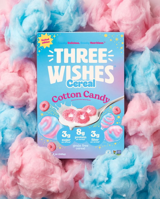 She’s baaaack 🍭 Cotton Candy is our summer limited edition flavor and she only comes around once a year! grain free, 8g protein, 3g sugar (yes, really), and summery than ever! 

For a limited time you can now shop this flavor at:
@sprouts
@thrivemarket
@gelsonsmarkets
@hyvee
@wegmans
@stewleonards
@freshthyme
@deciccos
@momsorganicmarket

Link in bio to shop 🛒