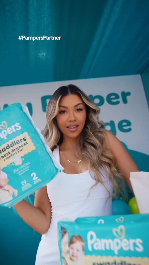 #PampersPartner Put @pampersus to the test against a luxury diaper IRL… loved seeing the difference firsthand 💙✨