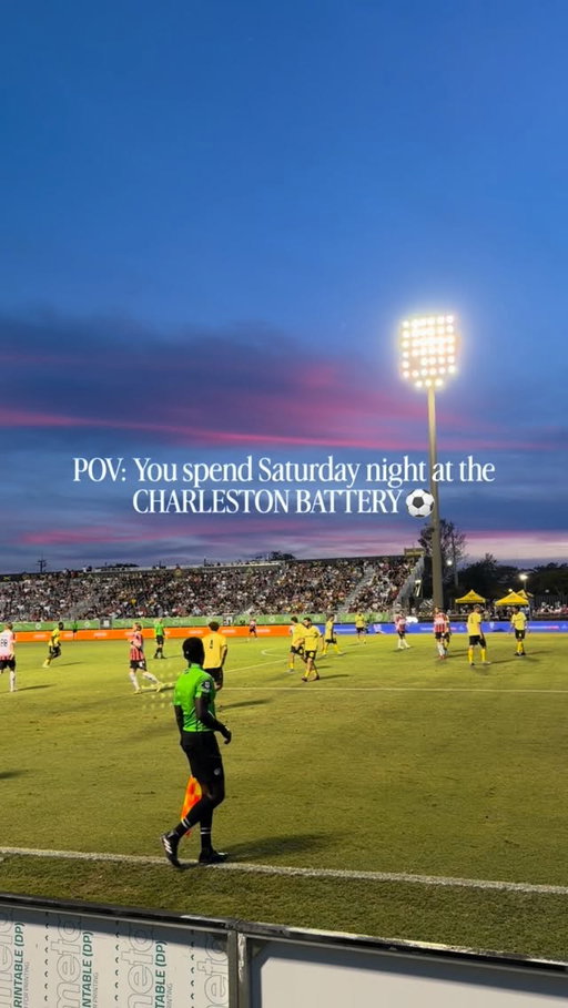 Consider this your sign to spend a summer Saturday night at a Charleston Battery game⚽️💛