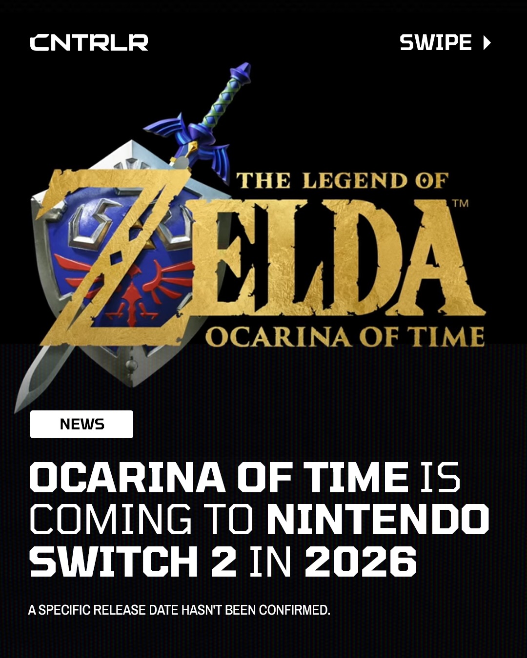 During the June 2026 Nintendo Direct, Nintendo officially announced a full remake of the iconic 1998 classic, ‘The Legend of Zelda: Ocarina of Time,’ built exclusively for the Nintendo Switch 2‼️

The reveal featured a brief cinematic teaser showcasing a voiceover of the Kokiri legend and Link waking up with a glowing Triforce.

While actual gameplay footage and a specific release date have yet to be revealed, the game is currently slated to launch later this year in 2026, coinciding with the franchise’s 40th anniversary.