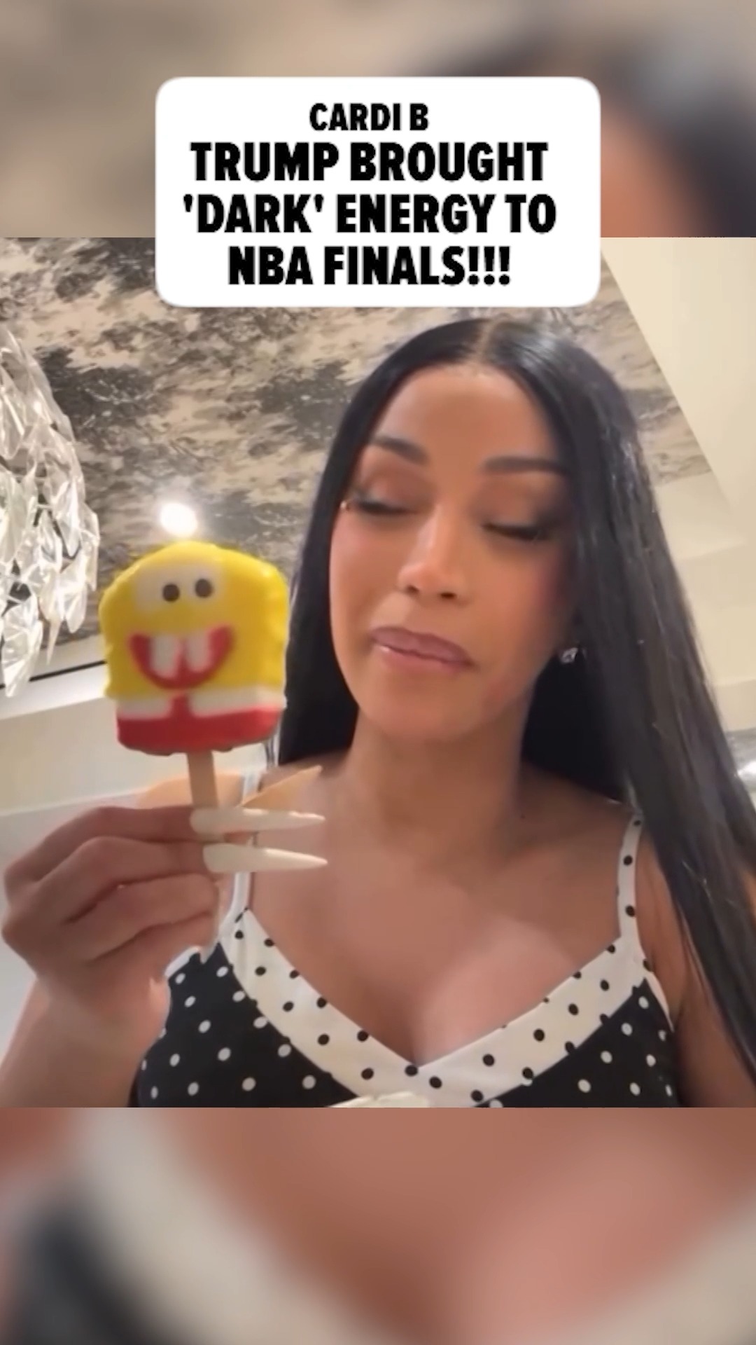 🗣️👎 Cardi B says President Trump screwed the New York Knicks' mojo by showing up to Game 3 of the NBA Finals ... killing the overall vibe of Madison Square Garden.

FULL STORY AT THE LINK IN BIO.