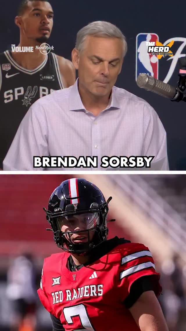 Are people overreacting to the Brendan Sorsby situation? 🤔 @colincowherd
