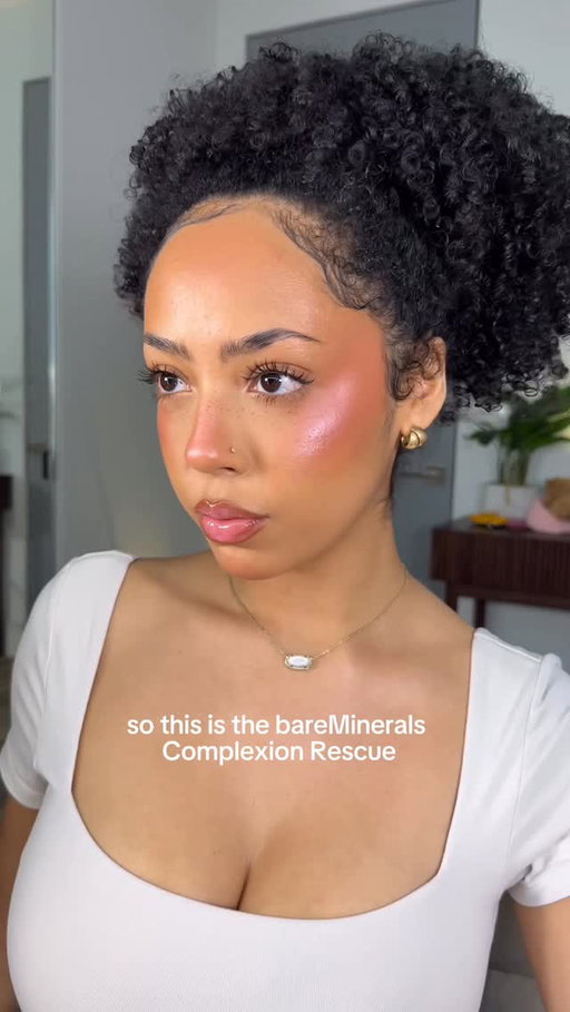 my most used & most complimented skin tint and blush! SO good. don’t miss the bareMinerals Friends & Family sale & shop 25% off! @bareminerals #bareMinerals #bareMineralsPartner