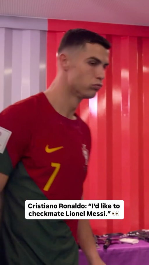 Cristiano Ronaldo at the 2022 World Cup: “I’d like to be the one to checkmate [Lionel Messi].”

📺 Captains of the World on Netflix

#cristianoronaldo #lionelmessi #worldcup #messi #ronaldo