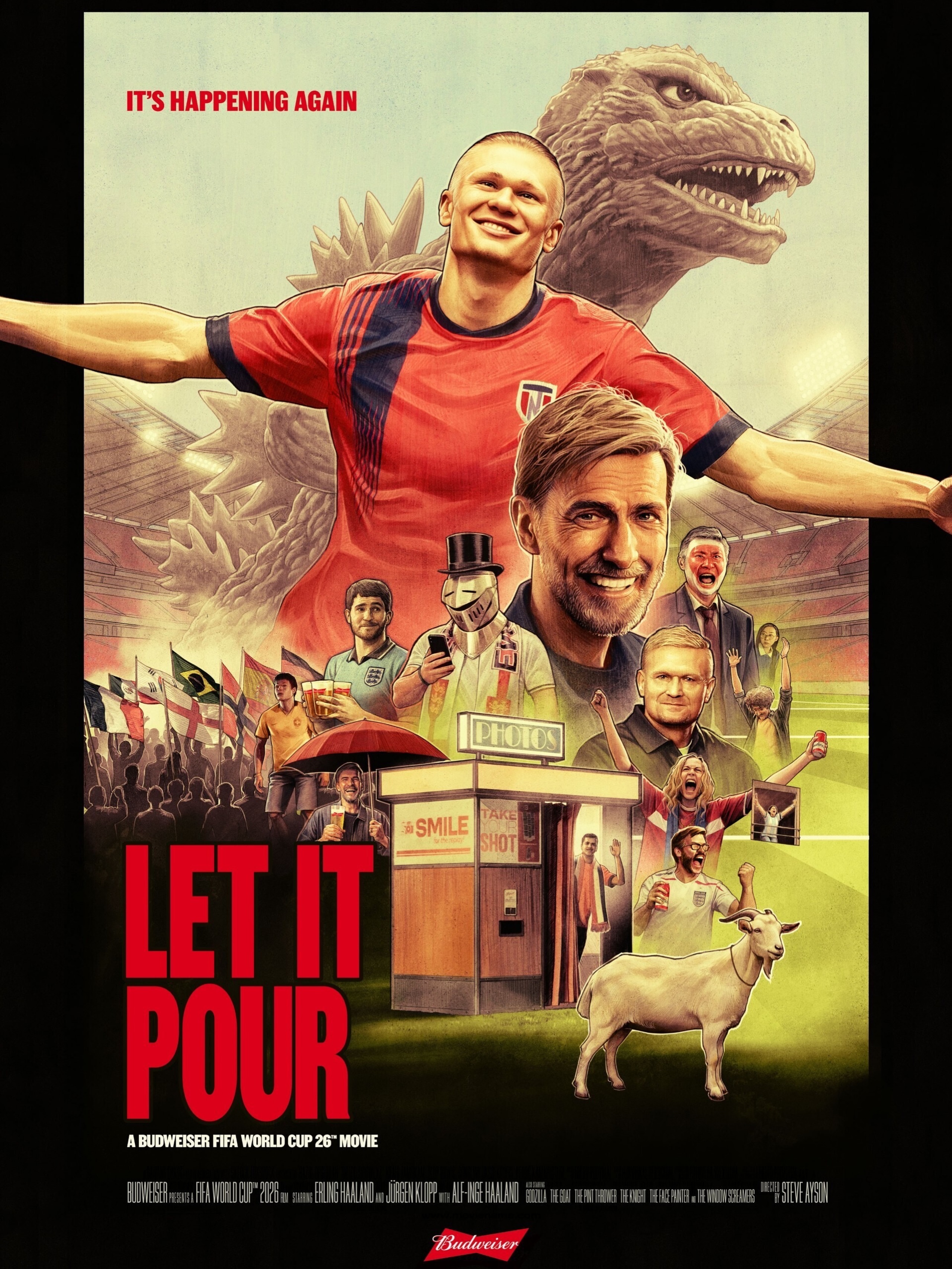 Let It Pour: the summer blockbuster you won’t want to miss.

Starring @erling & @kloppo and a whole host of special guests.