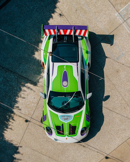 911 GT3 RS inspired by Buzz Lightyear
Fitting Buzz Lightyear’s commanding presence on-screen and his signature white, green, and purple suit with pop-out wings, the 911 GT3 RS (992.1) is equipped with the optional Weissach Package.

911 Targa 4 GTS inspired by Jessie
Jessie’s character is represented by a 532 hp 2026 911 Targa 4 GTS customized mostly by hand by the Sonderwunsch department. A new paint color, Jessie White Metallic – white with a pearl overlay – was specially developed for this car to pay homage to the character’s pearl buttons on her western shirt. Front and rear fascia as well as the lower rocker panel areas are painted in 944 Cobalt Blue Metallic, while the upper part of the front luggage compartment lid and rear decklid are highlighted in Atacama Yellow adorned with GTS Red pinstriping that can also be found on the side of the car.

911 Carrera T inspired by Woody
Woody is based on a 2026 911 Carrera T that is painted in a custom color developed through a process specifically designed for this project to highlight patina and mimic the natural wear characteristic of blue jeans. Even the denim texture itself is visible in the paint. To achieve this, the colors Golf Blue and White were used in addition to the main exterior color Dark Sea Blue. The front fascia and the lower rocker panels are painted in Coffee Black while the front spoiler lip is painted in Aurum. The lower door carries Fire Red graphics with Woody’s name highlighted in them. Like on the Targa, custom wheels also set the Carrera T car apart. 

For the first time, Porsche is using a Brown vintage leather in a reference to the toys that appear worn and used after years of play. A combination of this Brown vintage leather with stitching in Cognac and Dark Night Blue leather with stitching in Cohiba Brown form the individual interior, which also includes cross stitching like Jessie’s interior.

The three one-of-one 911 models will make their world debut on the red carpet at the premiere of Toy Story 5 on June 9 in Los Angeles.

#gt3rs #911t #911gts #toystory #porschecolorado