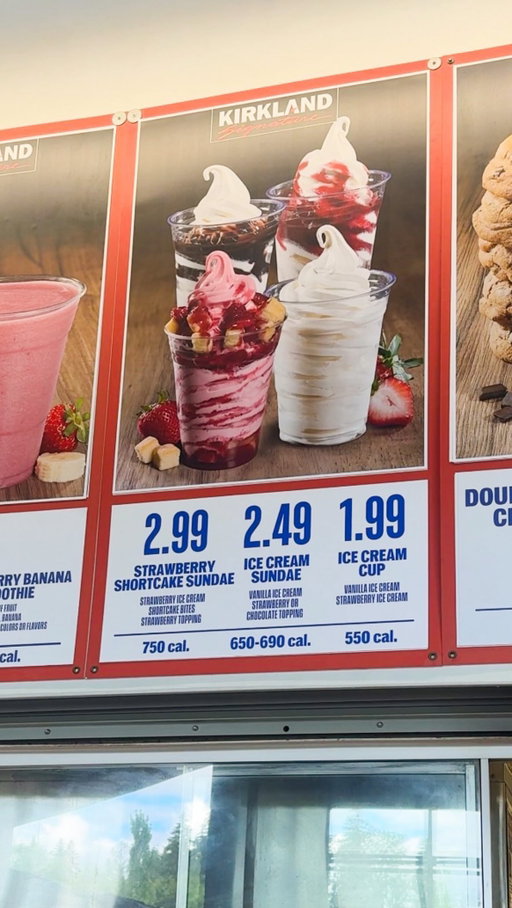 Costco just came out with a brand new Strawberry Shortcake Sunday it’s only here for a limited time.🍓

This is my favorite Costco Sunday to date! 

Strawberry sauce, topped with shortcake pieces, and your choice of customization with vanilla, chocolate, or swirl ice cream. Which one are you getting? 

 #CostcoDessert #CostcoNewDeals Costco #icecream #costcofinds #StrawberryShortcake