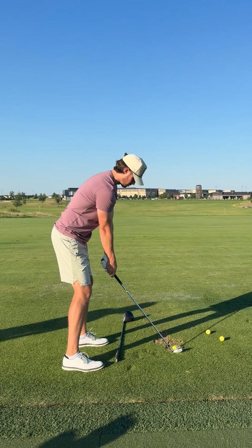 This was a month ago when I started making swing changes. I’ve since then got in better positions. See if you can spot what I’m working on