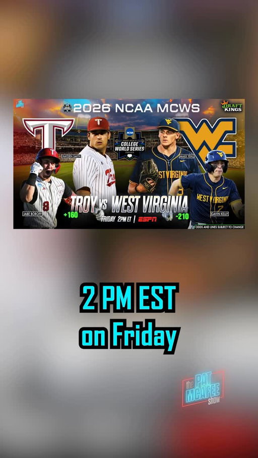 We’re heading to the College Baseball World Series to watch @wvubaseball..

We will be LIVE from Omaha on Friday