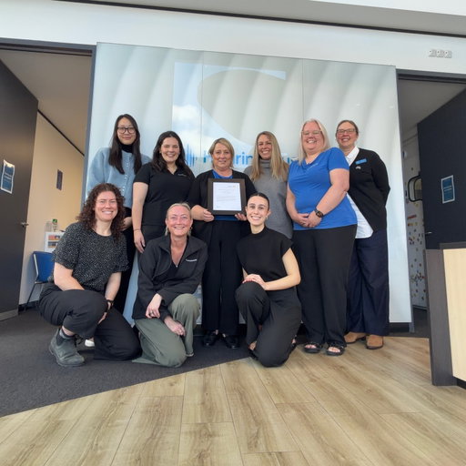 Congratulations to our wonderful Client Service Specialist, Karen, who recently received a Rotary Vocational Excellence Award. Based at our Kingston Hearing Centre in Tasmania, Karen has been recognised for her commitment to kindness, professionalism and genuine care. Karen says, “I am honoured to be in a role where I can contribute to people’s confidence, wellbeing, and connection to the world around them. What I love most about what I do is helping people, building genuine and lasting relationships, ensuring that each person feels heard, valued, and supported, and making a positive difference in their lives.” We’re so fortunate to have passionate, dedicated people like Karen in our team.

Pictured: Karen (middle) with our Kingston team following the award presentation