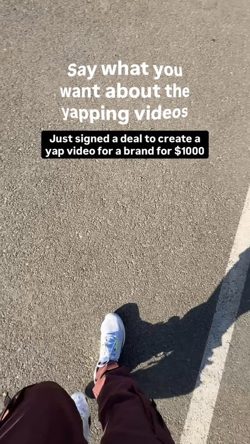 Believe the hype surrounding the yap

It doesn’t matter what you call it… 

Brands are actively looking for creators who can talk to the camera literally like you are talking to your best friend. 

It sounds easy but it’s definitely an acquired skill.

A few brands hit me up every week with opportunities like this to create yap videos for them because they see it living on my page.

#yap #jjyapchallenge #ugc