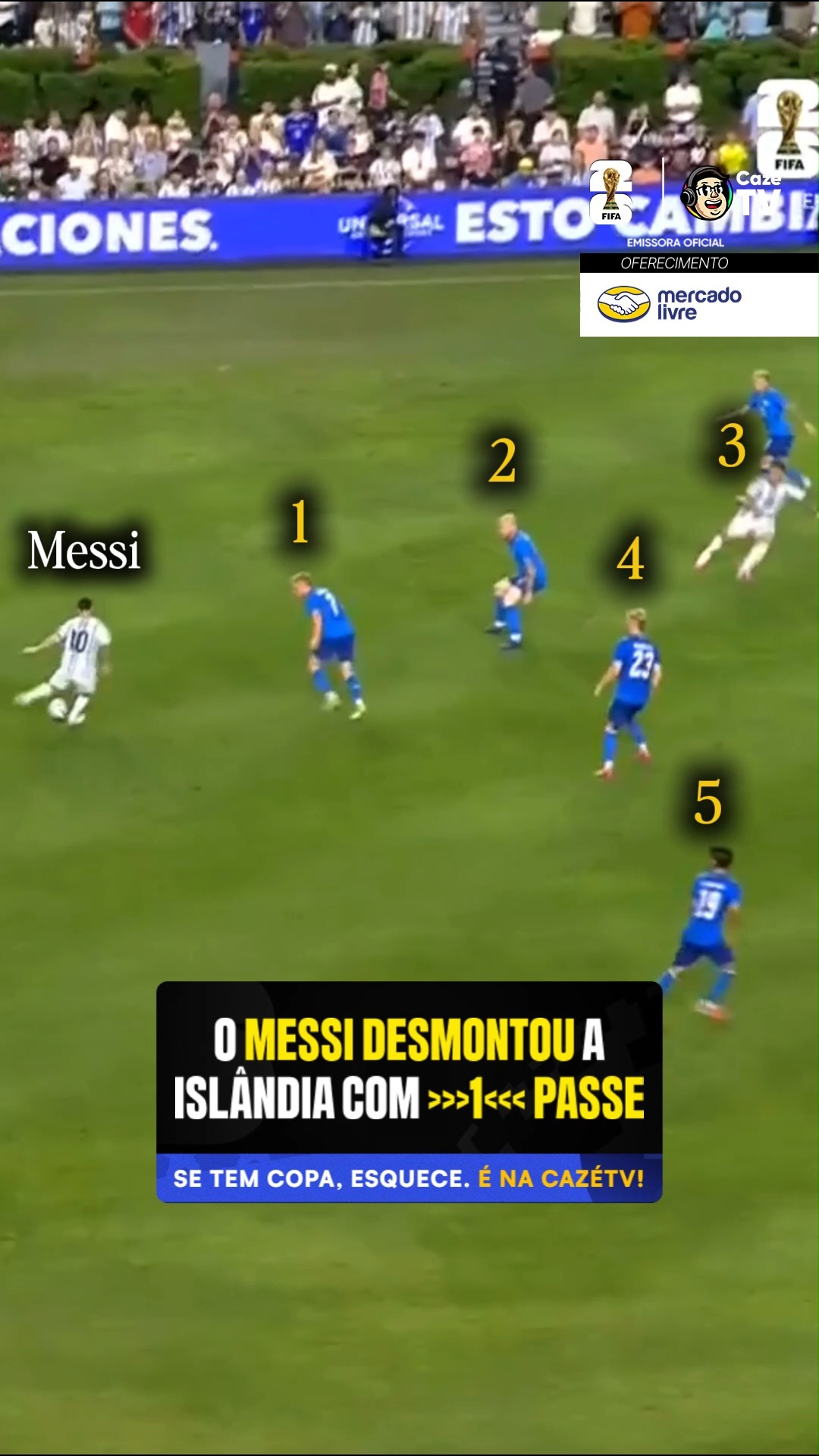 A REAÇÃO DAS PESSOAS DEPOIS DO PASSE DIZ TUDO... SIMPLESMENTE LIONEL MESSI! 🔟🇦🇷🪄

🚨 𝐒𝐄 𝐓𝐄𝐌 𝐂𝐎𝐏𝐀, 𝐄𝐒𝐐𝐔𝐄𝐂𝐄! É na CazéTV! 🤩📺

#CoberturaCazéTV #CopaNaCazéTV #VídeoPatrocinado #MercadoLivre #Messi #LionelMessi #cztv04 #Original