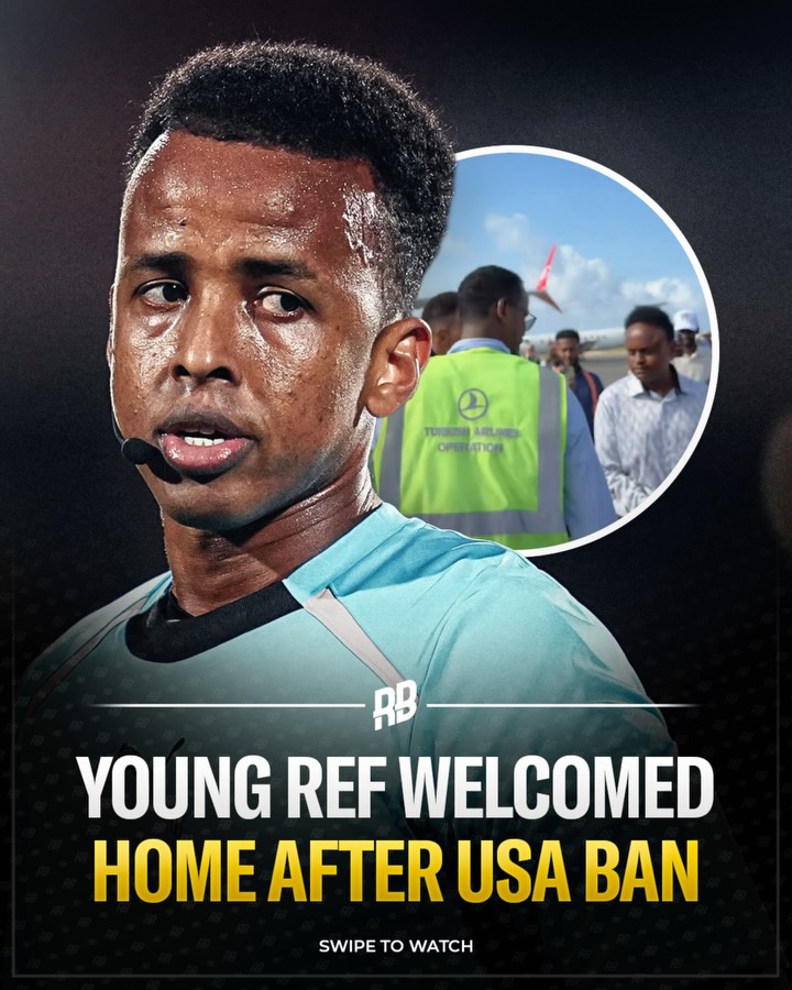 This is class… referee Omar Artan was given a hero’s welcome as he arrived back in Somalia after he was denied entry to the US… 🤝🏽🇸🇴

FIFA confirmed that he would be unable to participate as a match official at the tournament, noting that decisions regarding entry and visas ultimately rested with the host government.

Omar was set to be the first from his country to officiate at the World Cup finals. 💔

🎥 Video - @ Nasra Bashir Ali (X)