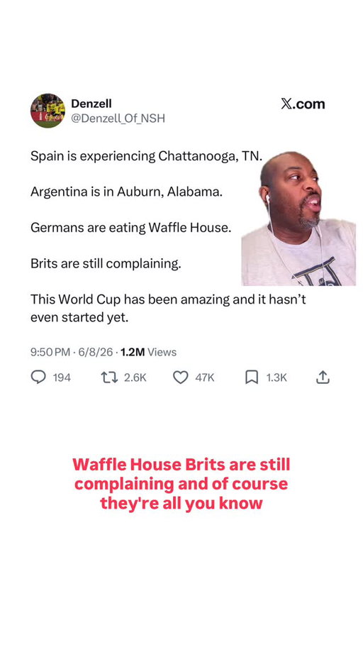 International Visitors Are Experiencing The Deep South And It Is Hilarious 😆 #Funnymaine #WorldCup #South