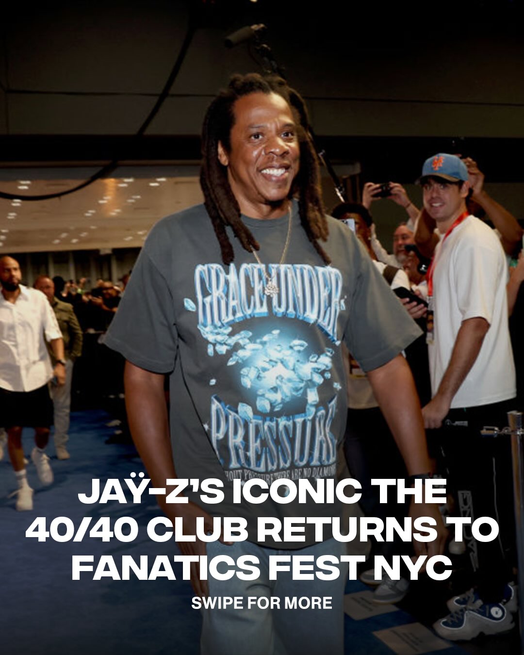 Hov brought 40/40 Club back for fanatics fest 🤝

JAY-Z’s iconic 40/40 Club is returning to Fanatics Fest NYC from July 16-19 at the Javits Center. The legendary lounge will feature memorabilia, signature drinks, and appearances from athletes, celebrities, and JAY-Z himself.With the FIFA World Cup Final and ESPYs also taking over the city, NYC is shaping up to be the center of the sports world this summer.