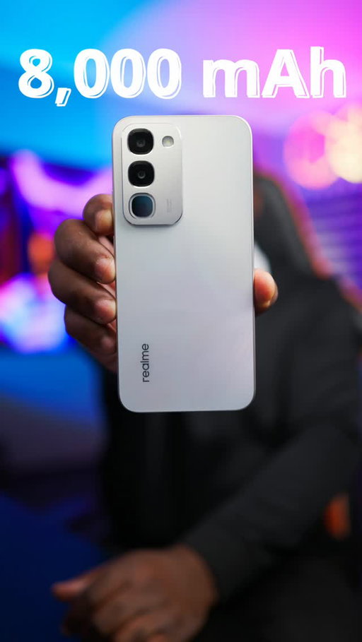 An 8,000mAh battery inside a smartphone this slim should be impossible! At this point, it's no longer a smartphone. It's a power bank that can make calls. 

The realme C100 is a smartphone for people who are always on the move, a phone for travelers, or anyone who is tired of carrying a powerbank or charger everywhere they go.

Price - N362,700 / $$260. 

✅ 8,000mAh battery
✅ MediaTek Helio G92 Max 
✅ IP68/IP69K Dust & Water-resistant
✅ 6.8-inch display
✅ Stereo speakers
✅ 8GB RAM

#realmeC100 #realmeC100Series  #realmebatterychampion #8000durablechampion 