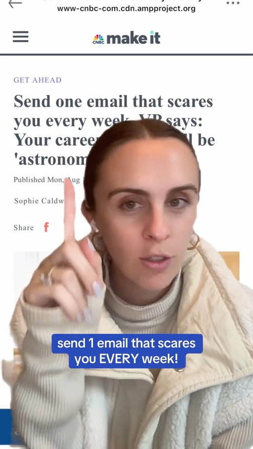 send 1 email that scares you EVERY week! 💪💪