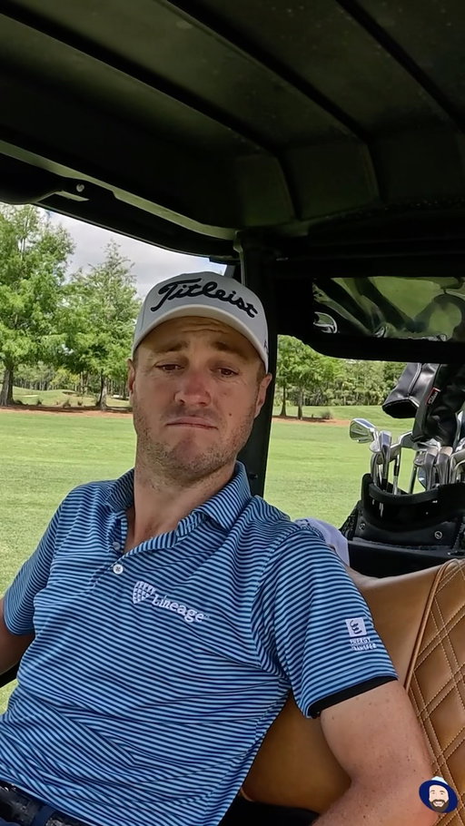Joey Divots had @justinthomas34 contemplating some things forsure
