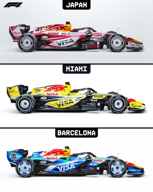 ANOTHER special livery from @visacashapprb 🤩

#F1 #BarcelonaGP #Formula1