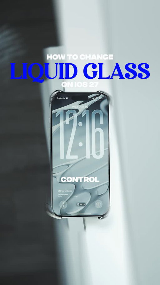 How to change Liquid Glass in iOS 27 #apple #iphonetips #liquidglass #ios27 #iphone