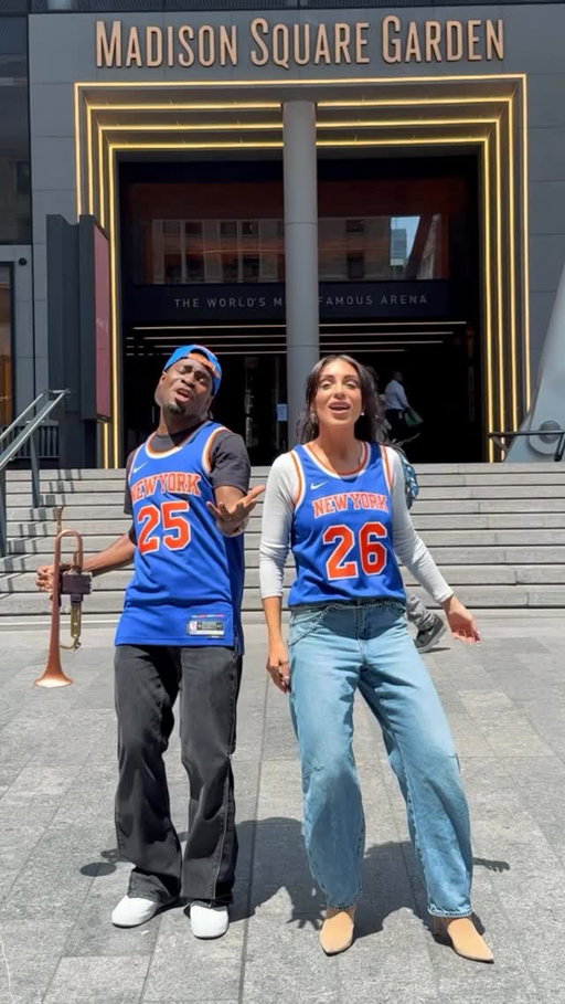 From ‘That’s NY Talent’ to the NBA Finals. 🏀
2025 Champion 🎺 2026 Champion 🎤
Representing New York on the biggest stage.
Game 4 live @thegarden Let’s go @nyknicks! 🧡💙🗽 @jayz @aliciakeys
#ThatsNYTalent #NBAFinals #knicks #nyknicks 
#nyc