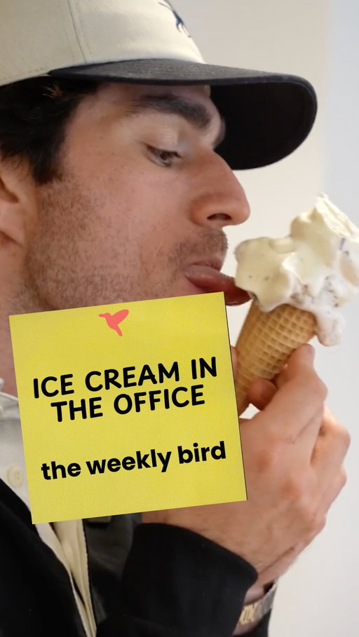 At least he got two scoops.