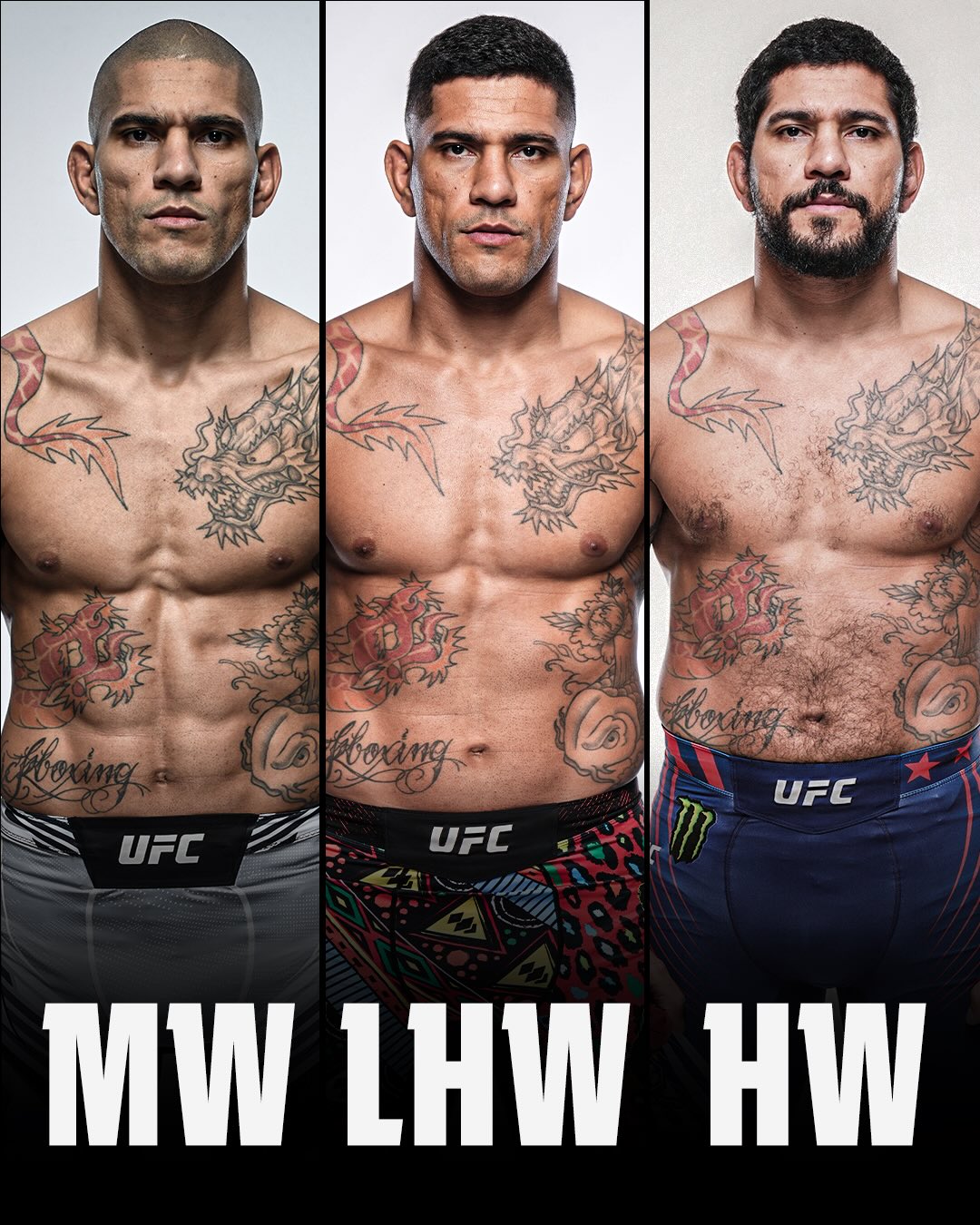 The difference between Alex Pereira from his middleweight and light heavyweight days to his debut as a heavyweight 👀💪 (SWIPE)

The UFC might have its first triple champion 🏆🏆🏆