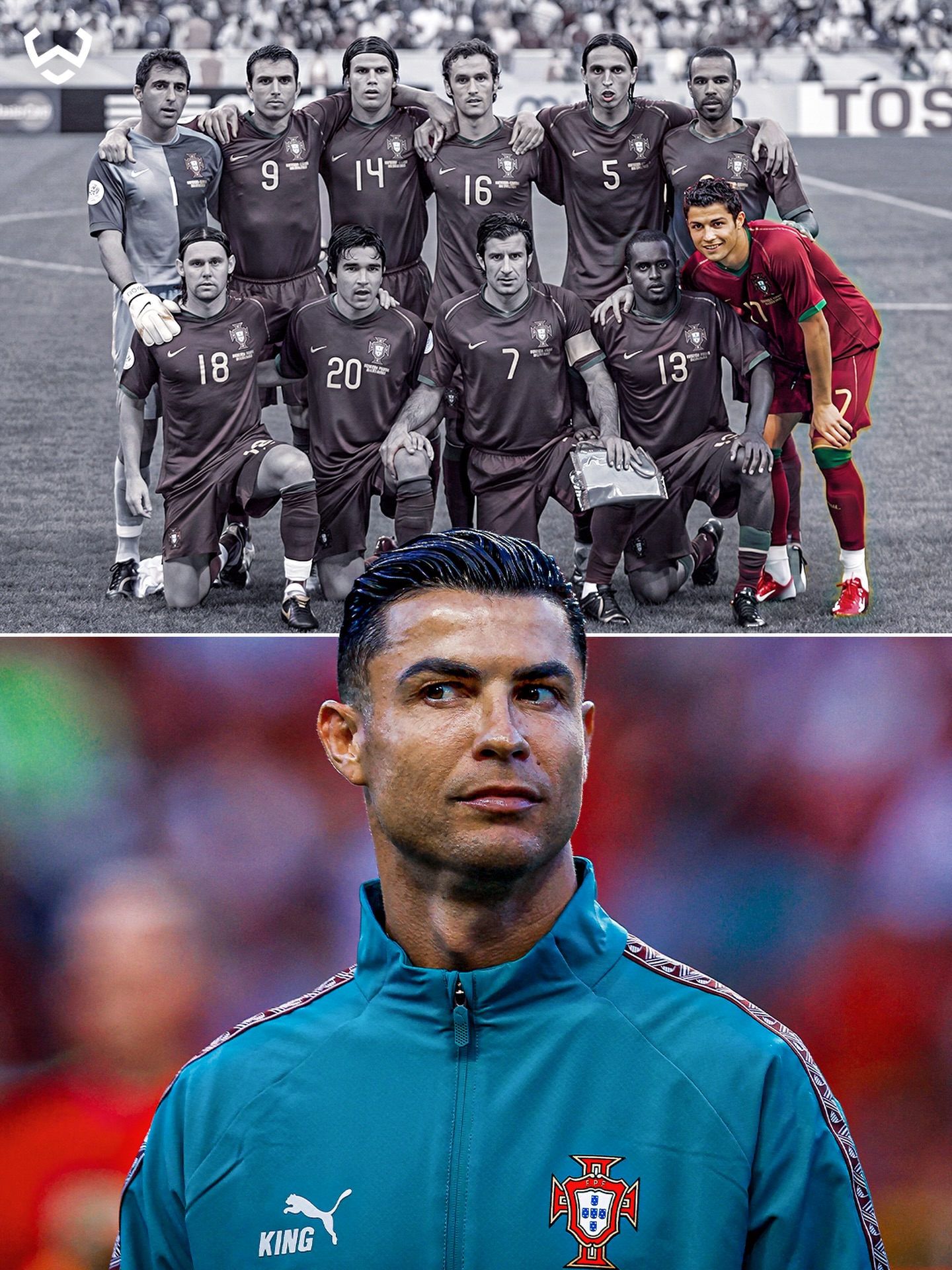 Cristiano Ronaldo is the only active player remaining from Portugal’s 2006 World Cup squad 😮‍💨🇵🇹

Twenty years later, he’s set to represent his country at a record sixth World Cup 🐐🏆