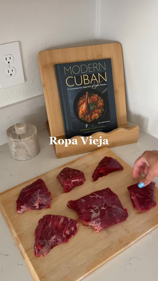 Ropa Vieja recipe 🇨🇺💃

Ingredients

2 lbs flank steak
Salt and pepper, to taste
Water (enough to cover the meat)
Onions 
Garlic cloves 
Bay leaves
1 red bell pepper, sliced
1 green bell pepper, sliced
Beef stock
1 can (8 oz) tomato sauce
1 tablespoon tomato paste
Water 
Dried oregano 
Cumin
Sazon Goya 
Garlic powder 
¼ cup dry white wine

Season the flank steak with salt and pepper. In a large pot, brown the steak on all sides. Add enough water to cover the meat, along with onion, garlic cloves, bay leaves, and salt. Bring to a boil, then reduce the heat, cover, and simmer for about 2 hours, or until the steak is fork-tender.

Remove the steak from the pot and let it cool slightly. Once cool enough to handle, shred the meat and set aside.

In a large skillet, sauté the sliced red pepper, green pepper, and remaining onion until softened. Add the remaining garlic and cook for about 1 minute until fragrant. Return the shredded beef to the skillet and add the beef stock, tomato sauce, tomato paste, water, bay leaves, oregano, cumin, steak seasoning, and white wine. Stir well, cover, and simmer for about 25 minutes, allowing the flavors to blend and the sauce to thicken.

Taste and adjust the seasoning if needed. Serve with white rice, black beans, maduros, or tostones.

#ropavieja #latinacontentcreator #cubanfood #latinfood #comidacubana 

@imusausa @getgraza