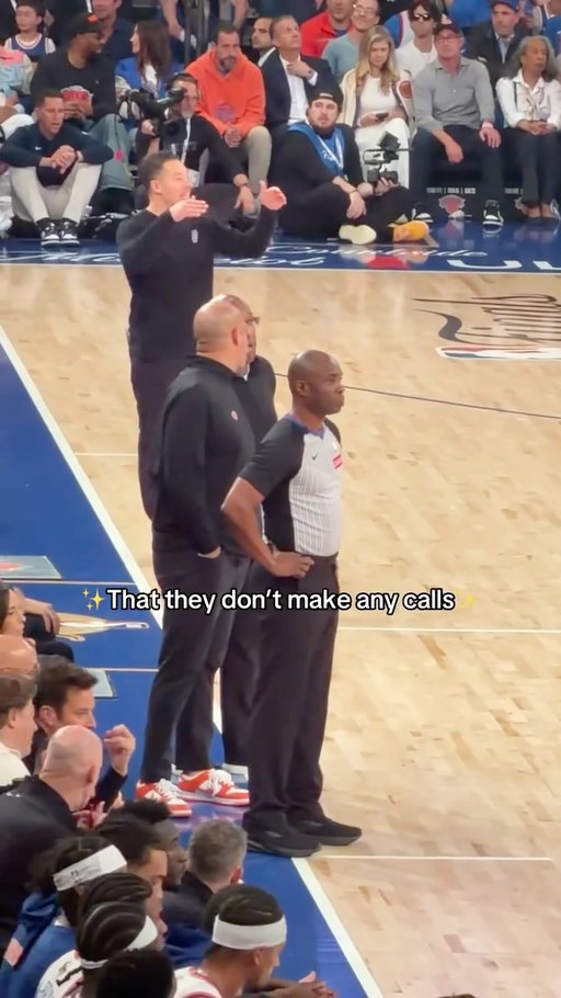 Thought of this while I was mad about them not making a call. #referee #nba #knicks #spurs #playoffs