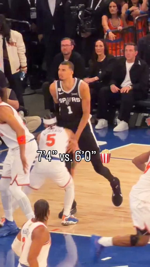 Wemby and Jose Alvarado going at it 👀

#nbafinals #nba
