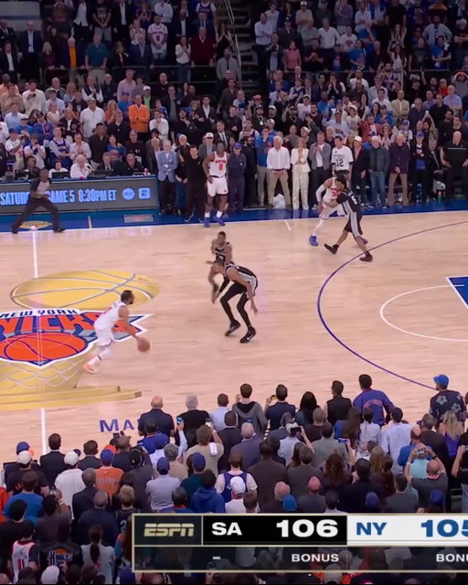 OG ANUNOBY WITH ONE OF THE BIGGEST SHOTS IN KNICKS HISTORY.