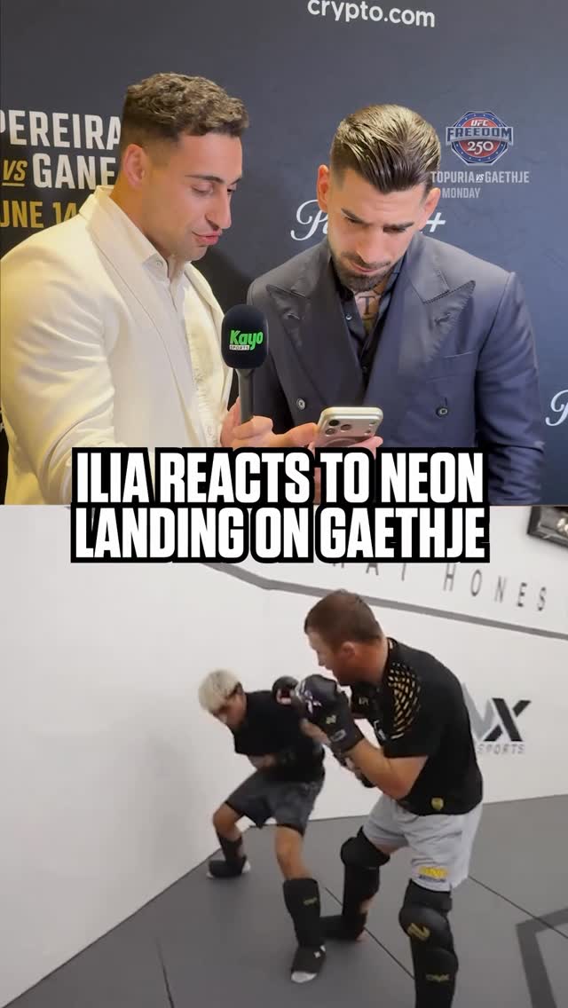 Ilia reacts to Neon landing a shot on Justin Gaethje 😭

WILL ILIA KO JUSTIN IN ROUND 1? 👀

#ufc #mma #iliatopuria