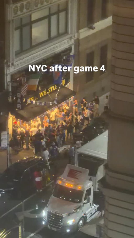 NYC after NBA Finals Game 4!! Let’s go @nyknicks

#nyc #nba #nyknicks #win