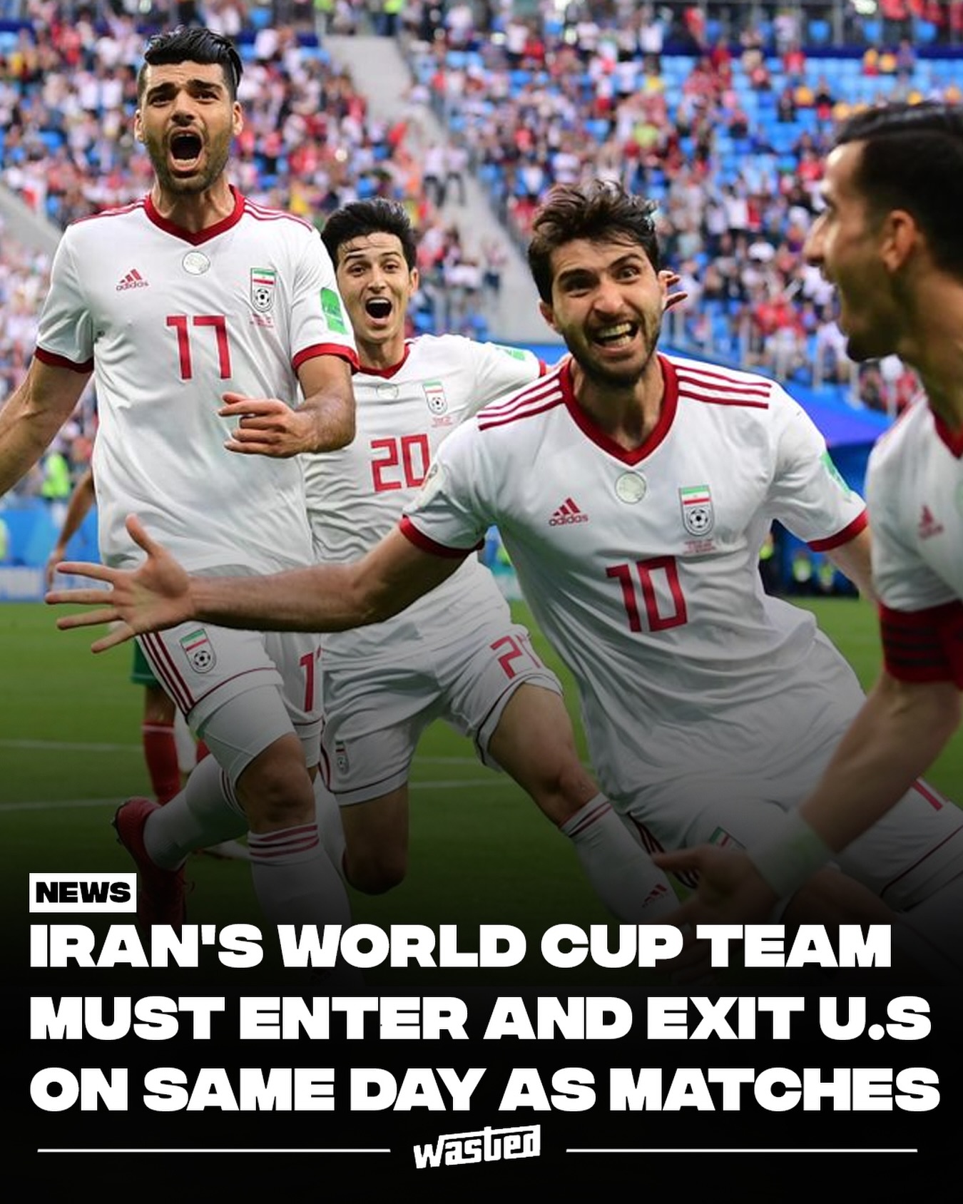 Iran's national football team has arrived at its training base in Mexico ahead of the 2026 World Cup, amid an escalating dispute over US visa access. Although Iran qualified in March 2025 by topping its Asian group, all three of its group-stage matches are scheduled in the United States, in Los Angeles against New Zealand and Belgium, and in Seattle against Egypt.

A US official confirmed that all of Iran's players were approved for visas. The conflict centers on staff. Iran's football federation says roughly 14 backroom members and officials, including its secretary-general and a vice president, were denied entry, and its embassy in Turkey called it "the worst possible form of politically biased interference in sport." The team relocated its training base from the US to Mexico as a result.

US officials frame it differently. Secretary of State Marco Rubio said the concern is not athletes or genuine support staff but individuals with alleged ties to the Islamic Revolutionary Guard Corps. Iran was among 12 countries on a June 2026 US travel ban, which carved out an exemption for athletes and necessary team personnel. The tournament kicks off June 11.

Sources: ESPN, MSNBC, Al Jazeera.