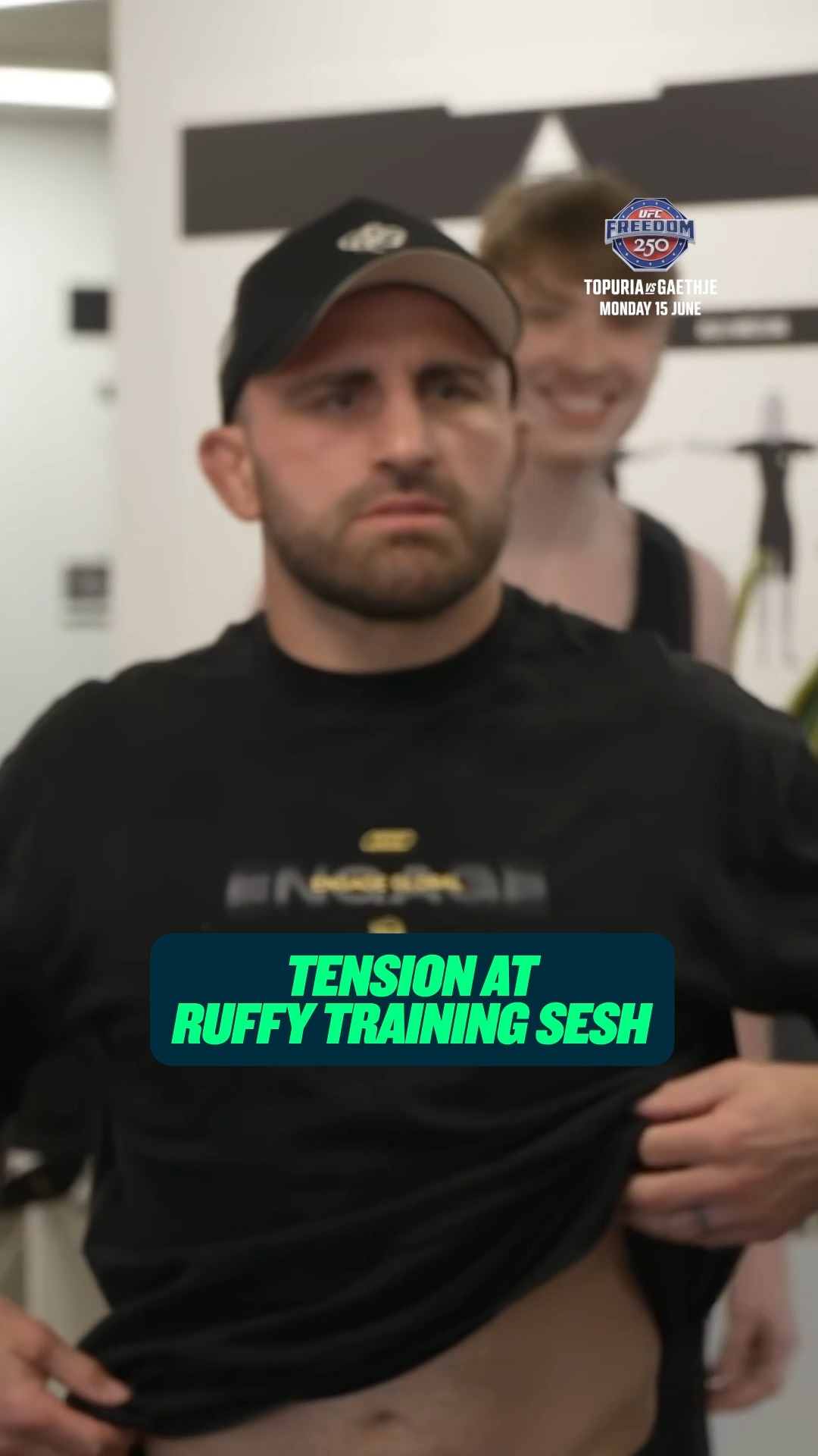 One person you never want to get on the wrong side of is a UFC champion

What happens when we tried to film Mauricio Ruffy's training sesh, under Volk's watch 😬 

#UFCFreedom250
📆 Monday 15 June
⏰ 10am AEST
📺  @maineventtv on @kayosports 

Watch every UFC Freedom 250 fight live on Pay-Per-View. 

#UFC #MMA #Volkanovski