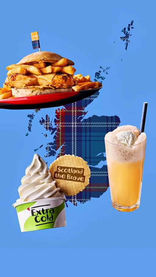 scotland, this one's for you and only you 🏴󠁧󠁢󠁳󠁣󠁴󠁿 enter The Robbo - a burger inspired by Andy Roberton's go-to order and a legendary Irn-Bru Float*. available at all scottish restaurants from today #nandos #scotland

*eat-in only