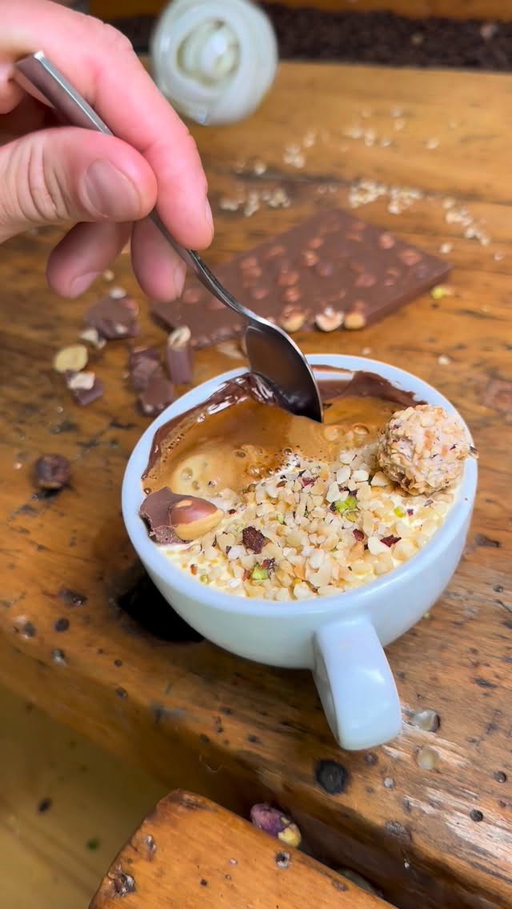 Unschlagbarer Nougat-Affogato🌰😋#kaffee #affogato